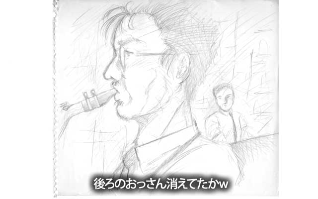 No.0311[JAZZ WORKSHOP]、背景ちょっと違う描き方をしてました(^_^;)