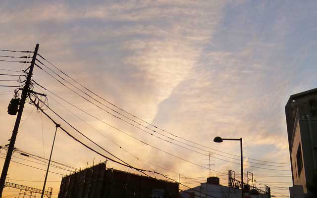 なんか、あまり冬っぽい感じでは無いが…むしろこの雲が花粉の群れに見える程…うわあぁぁ…＼(T_T)／