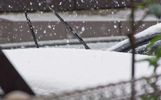 マジ雪ぢゃないですかいっ!朝7時頃に一度目が覚めたのですが、寒くて身体動かず…二度寝したらしかーり2時間も…＼(T_T)／写真は昼前の駐車場に止まってた車の屋根…(^_^;)