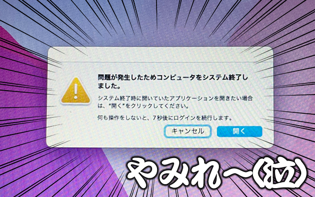 だーかーらー、バタバタの時にんなん出すなや…ヽ(;_;)丿